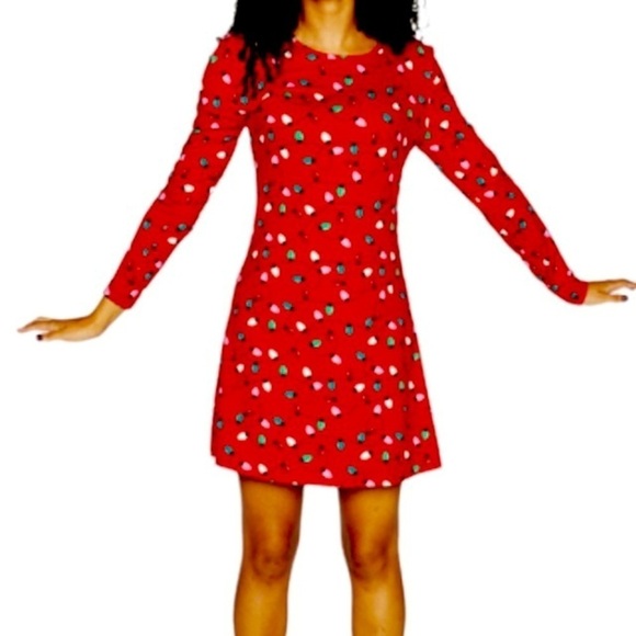 Size L (Junior) Holiday Lights Fit and Flair Dress - Picture 1 of 3